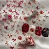 Cute Horse Bowknot Pony Nail Art Sticker Cartoon Lion Dance Manicure Decal New Year DIY Nail Art Decoration