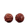 Yellow Rosewood Zodiac Health Massage Balls - Solid Wood Carved Handheld Fitness Playthings