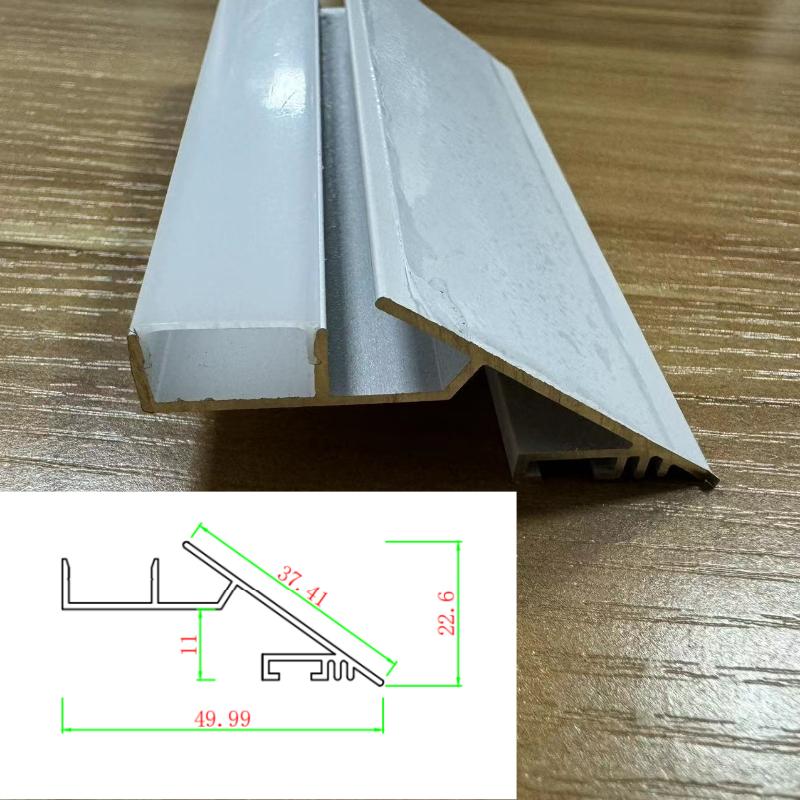 Beveled Linear Ambient Light: 45° Cove Ceiling Strip with Reflective Trough