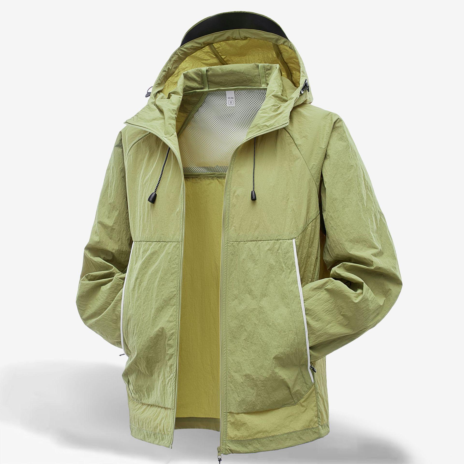 

Мужская легкая черная солнцезащитная куртка для хайкинга - Дышащая защита от солнца из ледяного шелка для пар 4XL