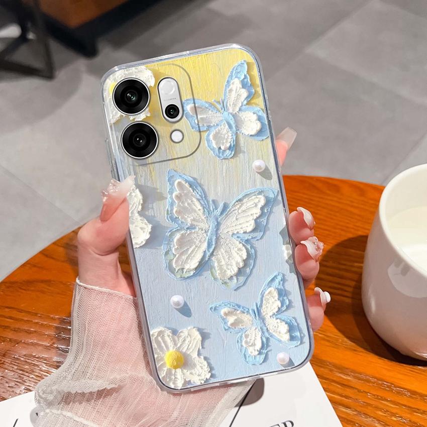 For Oppo Reno14 Pro Realme C71 C75 C75x Ultra Thin Clear Phone Case Cute Panda Pattern Dustproof Protection Soft Transparent Back Cover For Oppo Shell