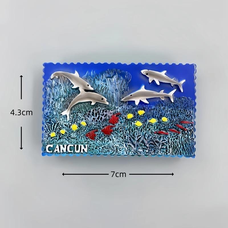 Mexico Travelling Fridge Stickers Chichen Itza Cancun Tourism Souvenirs Fridge Magnets Home Decor Wedding Gifts Magnetic Sticker