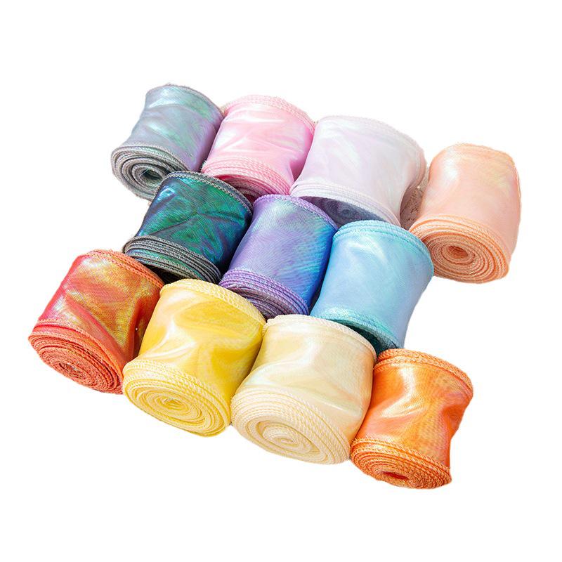 Panglică de 6cm din Fir Coadă de Pește Iridescent pentru Buchete de Flori DIY, Cadouri și Decorațiuni pentru Tort