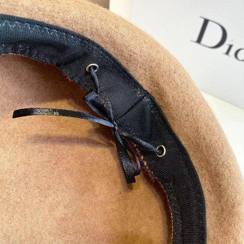 Boina de Lana 3D Engrosada: Sombrero Estilo Retro que Favorece el Rostro para Otoño/Invierno