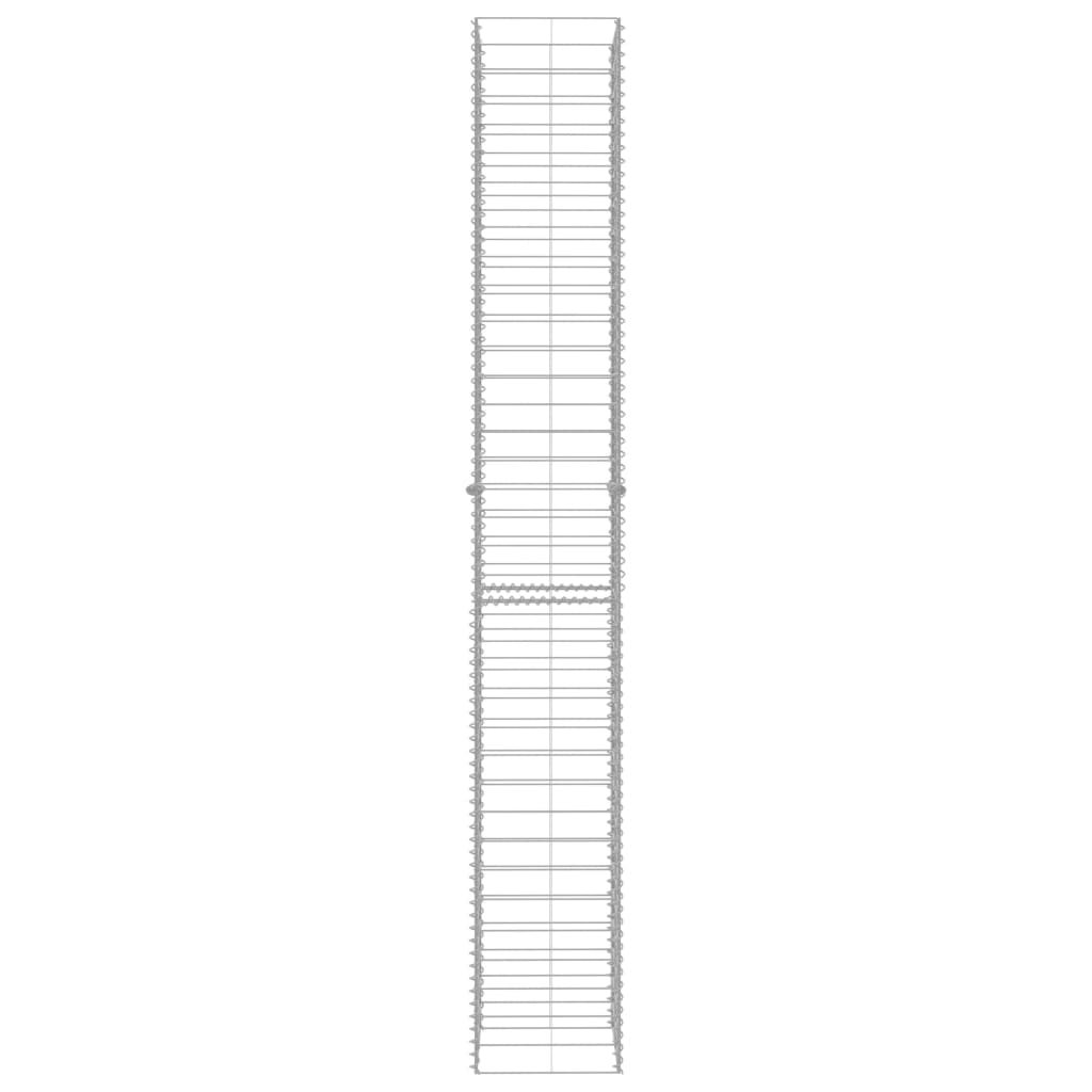 Vidaxl Kosze Gabionowe, 3 Szt., Galwanizowana Stal, 25X25X197 Cm