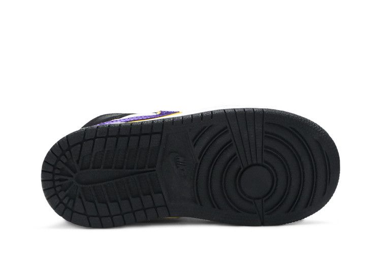 Kids' Sneakers Nike Jordan 1 Mid SE Black Field Purple (TD) Black/Field Purple/White