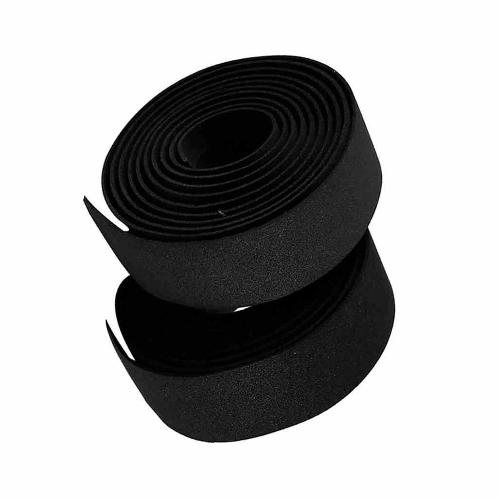 2pcs Cycling Road Bike Handlebar Grip Wrap Tape 2 Bar Plugs(Black+White)