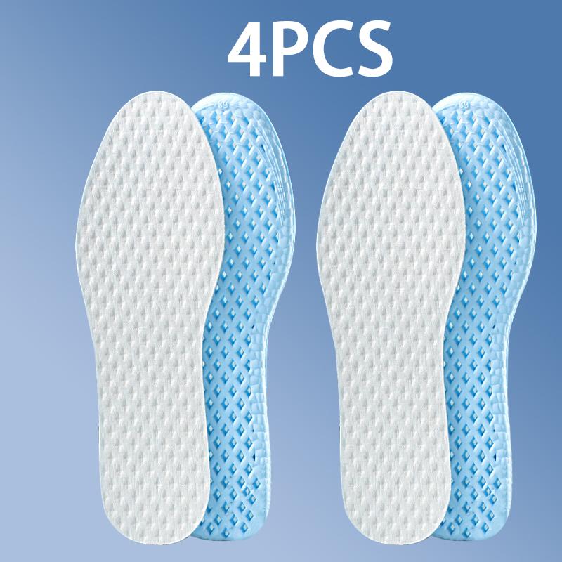 mesh breathable sports insoles Men's Women's summer cool insole Feet Running Sports Memory foam Shoe Sole Anti-odour Shoes Pads