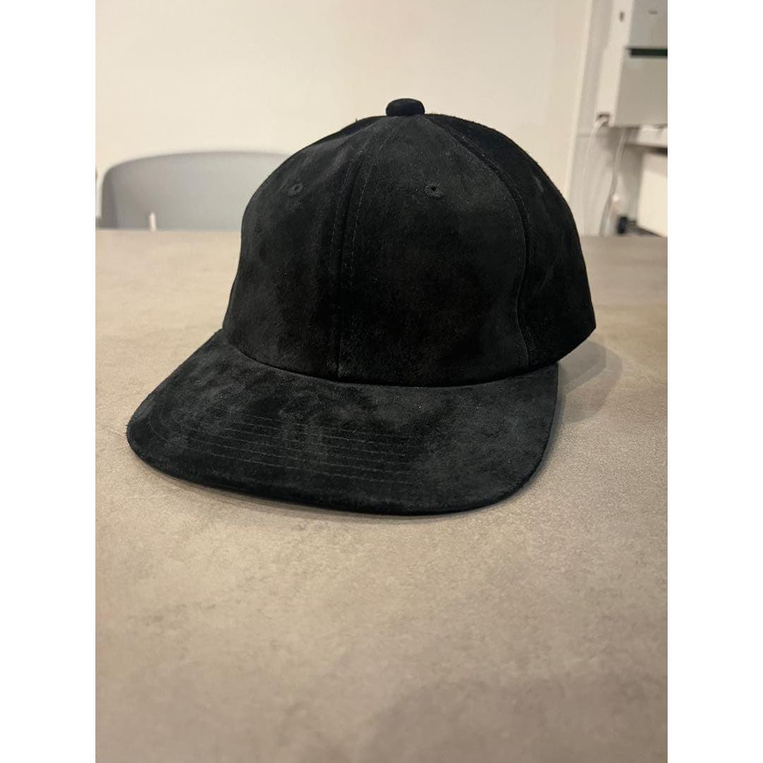 Used BEAMS PLUS pig suede baseball cap black