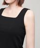 MUSINSA STANDARD WOMAN Women'S Square Neck Knit Sleeveless Top [Black]