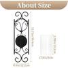 Sziqiqi Candle Sconces Wall Decor - Set of 2 Black Candle Holders for Pillar Contemporary Wall Decorations Sconce Decorative Metal Wall Art for