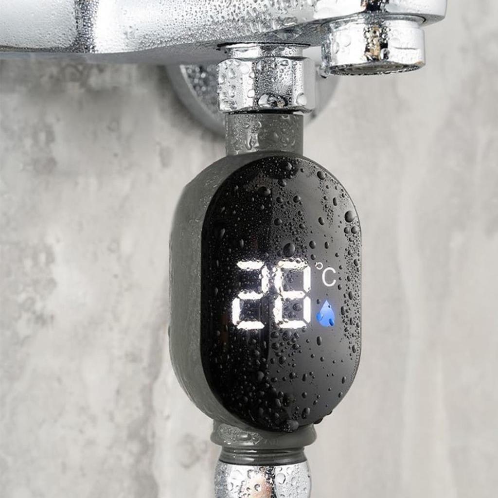 Shower Water Temperature Gauge Instant-Read Baby Bath Water Temperature Monitor Gauge Waterproof Bathroom Fixtures for Hotel