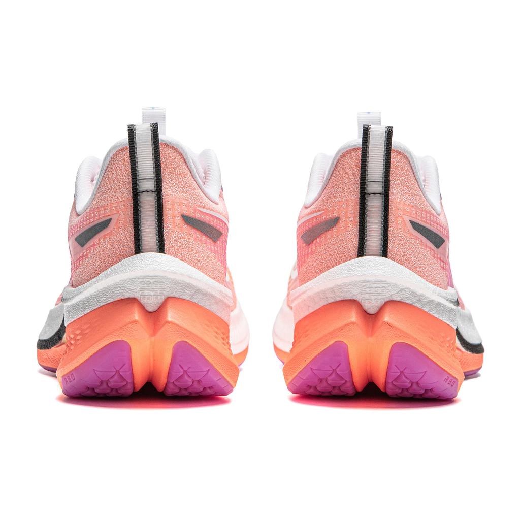 New LiNing Red Hare 7 Pro Cushioning Anti Slip And Wear Resistant Reflective Low Top Running Shoes Women's White Orange ARPU002-17