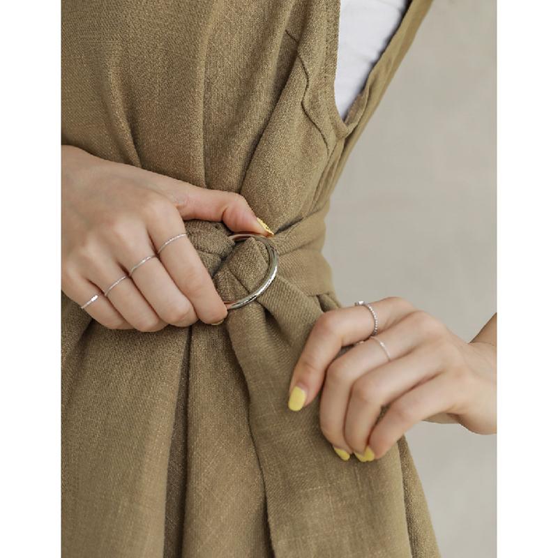 Summer O Neck Sleeveless Shirts With Belt Elegant Cotton Linen Blouse Women Casual Tops Fashion Solid Loose Clothes Blusas 27938