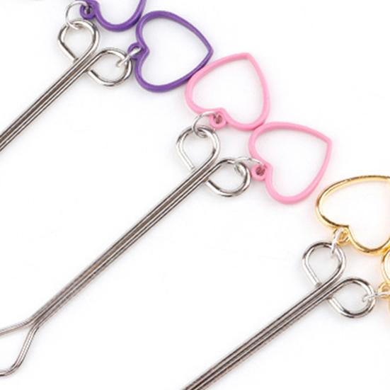 Yousheng Breast Clamp Comfortable Long Lifespan Metal Love Heart Shape Breast Clip for Couple