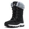 HOBIBEAR Snow Boots Women Non-Slip Outdoor Shoes Winter Waterproof Snow Boots Warm Fur Lined Comfortable Shoes for Women