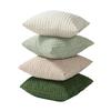 4Pcs Corduroy Throw Pillow Cover 3D Texture Plush Pillow Case Solid Color Cushion Cover