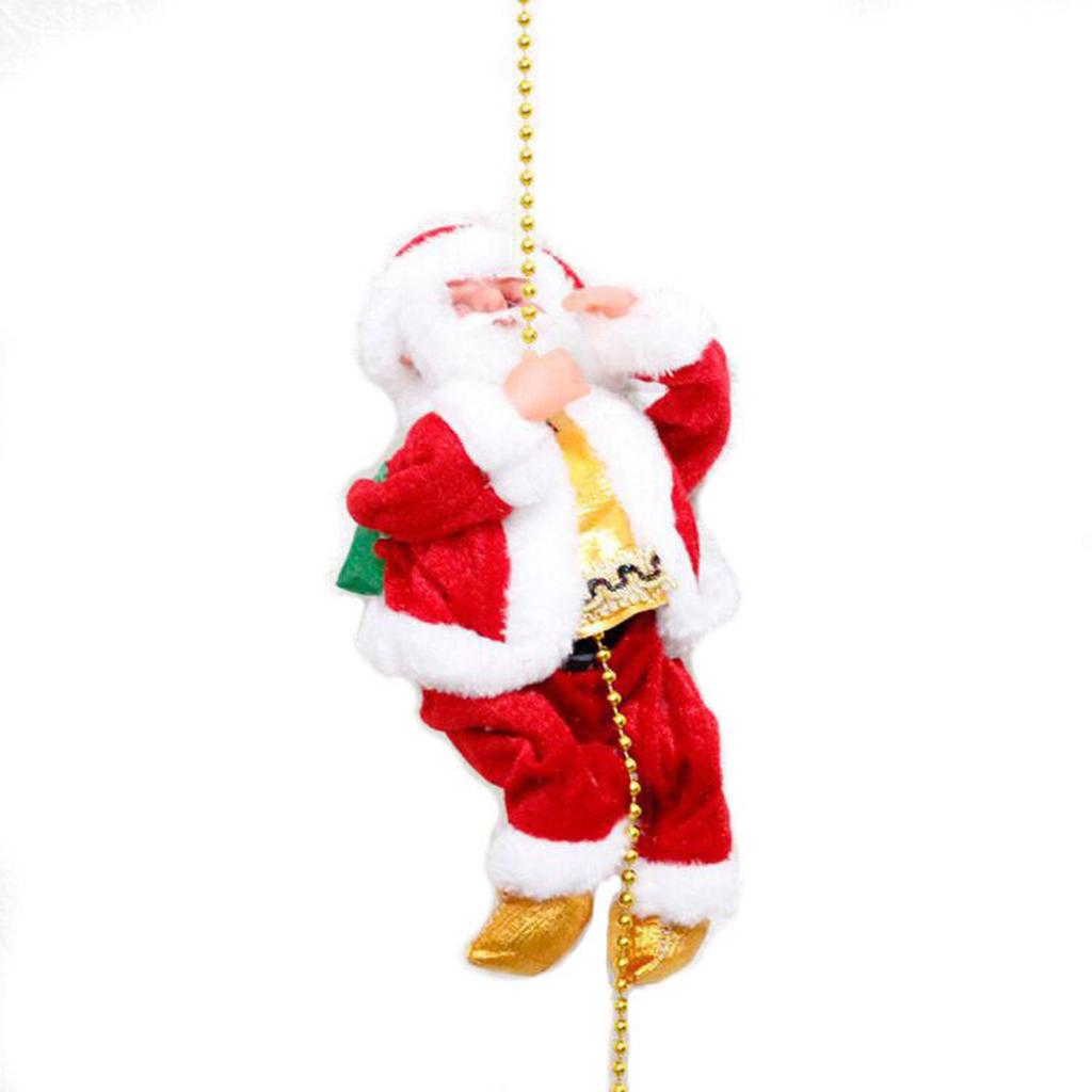 Cartoon Electric Santa Climbing Rope Ladder Toy Fashion Festival Party Decoration For Chirstmas Party