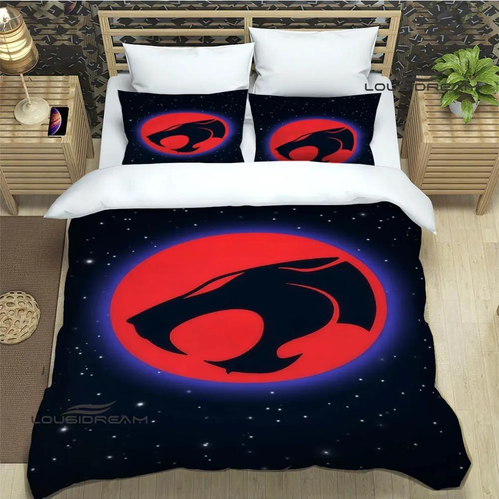 Thundercats Anime Printed Bedding Sets Exquisite Bed Supplies Set Duvet Cover Bed Comforter Set Bedding Set Luxury Birthday Gift