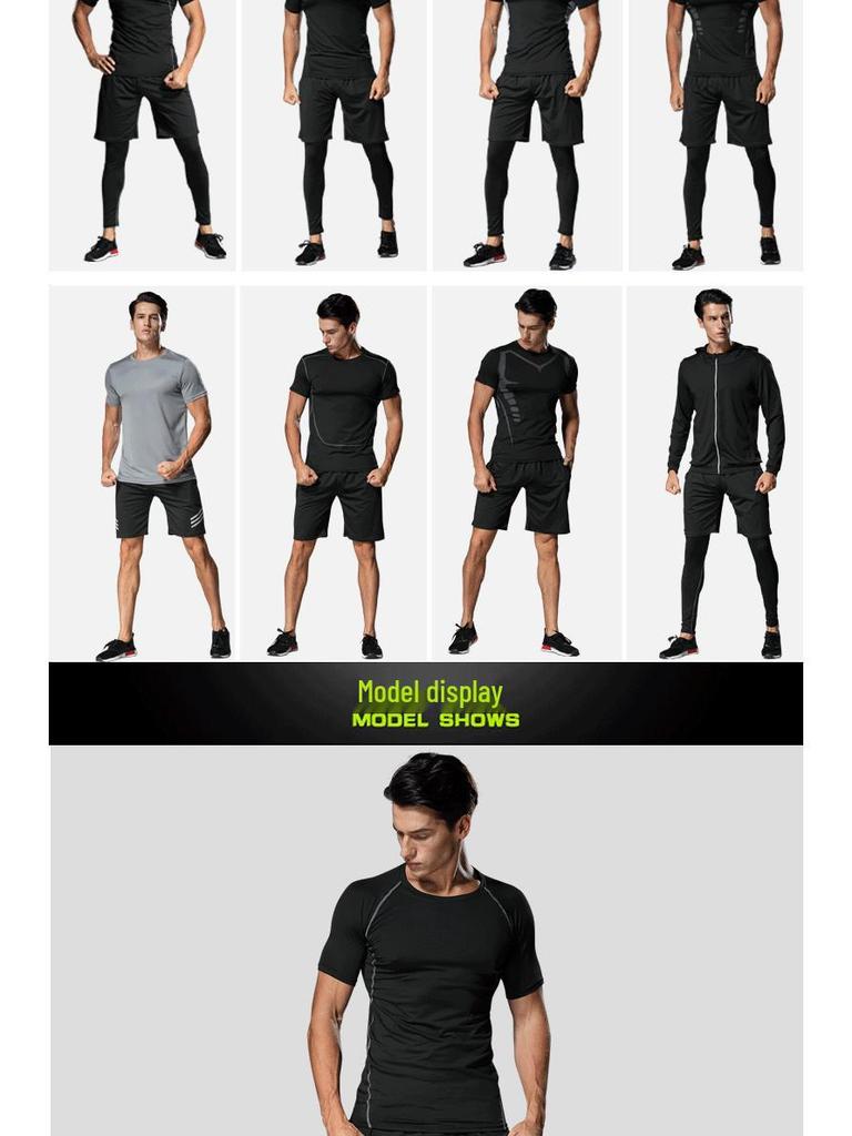 Men's Quick-Dry Sports Training Suit: Casual Fitness Running Set
