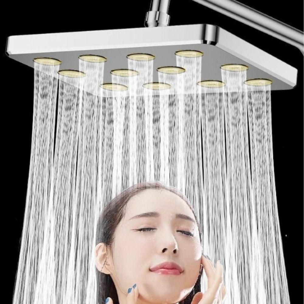 360° Rotating Bath Shower Head Large Panel Pressurized Shower Head Shower Replacement  Bathroom Use