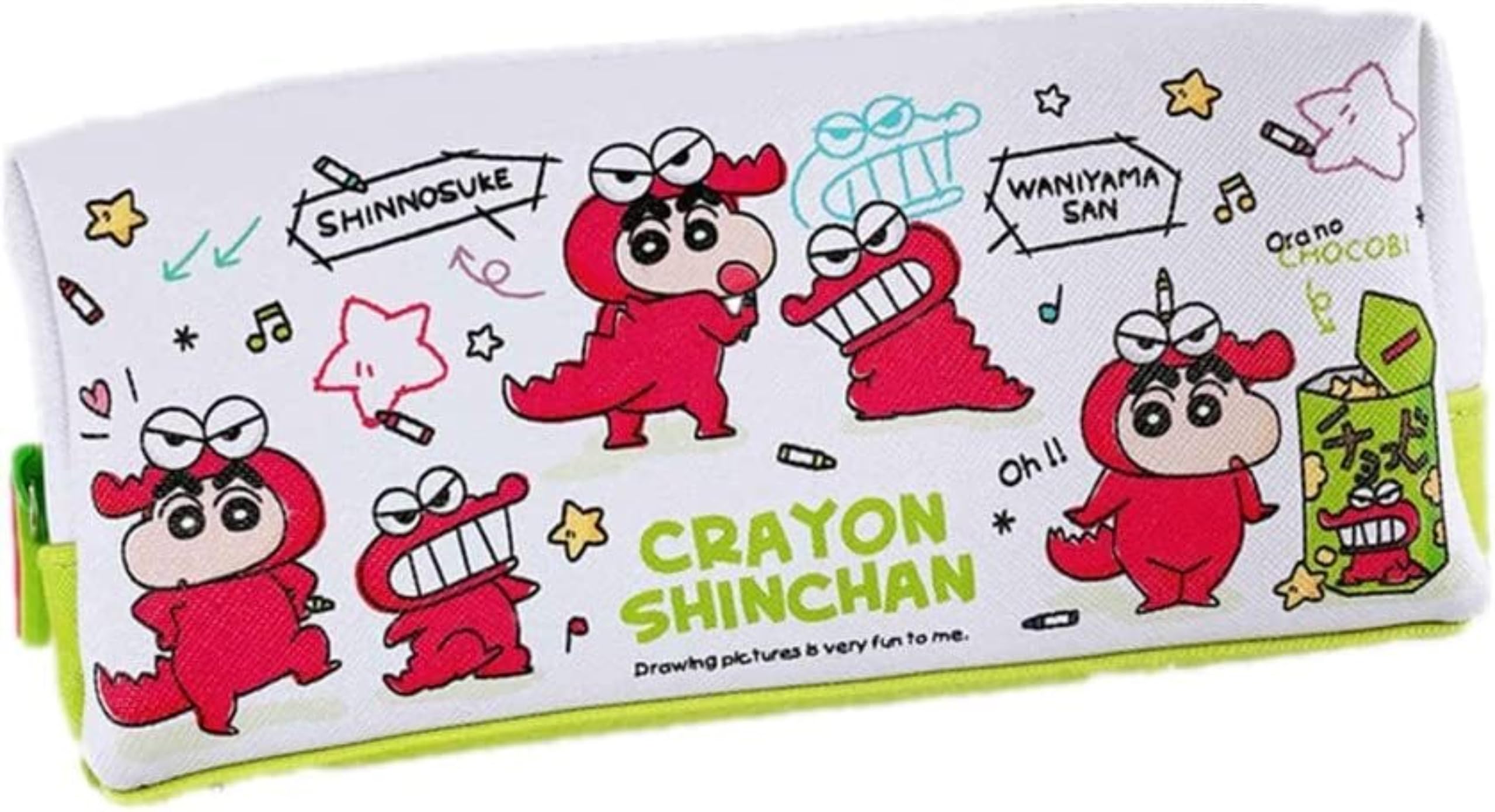 

Crayon Pencil Case Pencil Box Children Large Capacity Pencil Case PU Leather Reloading Storage Box Stationery Pouch Pen Pouch Pen Bag Unisex Student