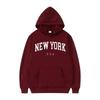 Men Women New York U.S.A City Hoodies Fashion Le