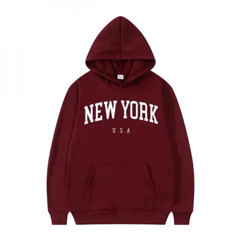 Men Women New York U.S.A City Hoodies Fashion Le