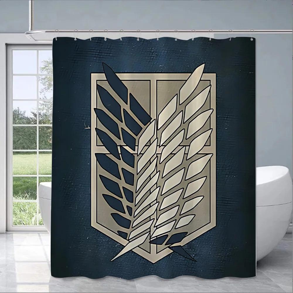 Anime Themed Shower Curtain , Waterproof Fabric with Iconic Characters for Unique Bathroom Decor, Perfect for Fans