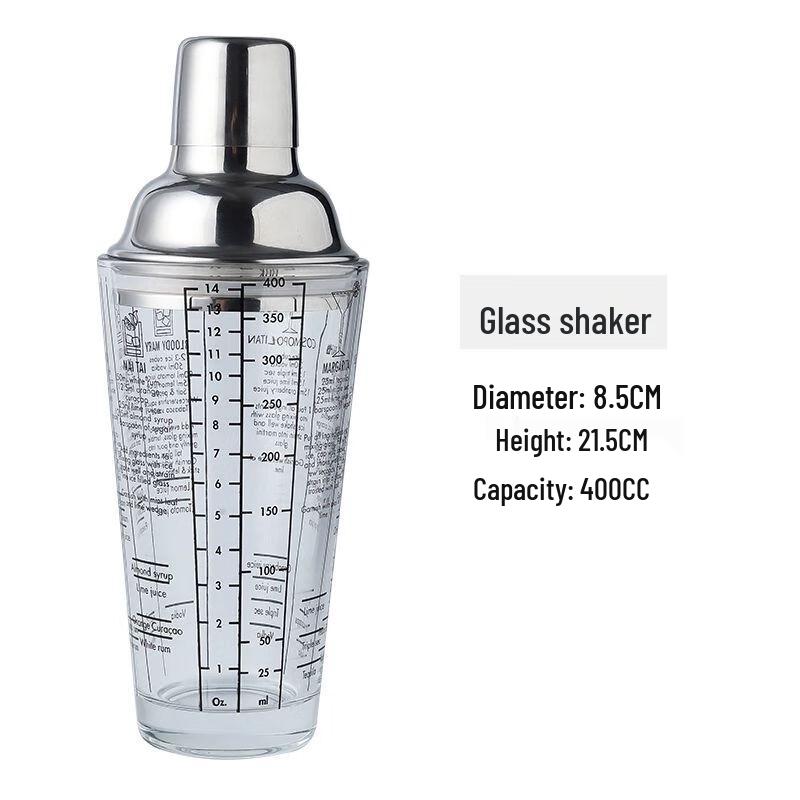 Stainless Steel Boston Cocktail Shaker Set