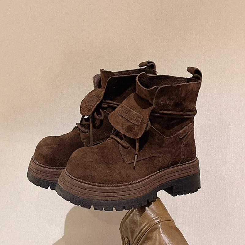 Flats Platform Women Ankle Boots Suede Casual Sport Shoes Designer New 2025 Winter Sneakers Walking Hiking Botas Zapatos