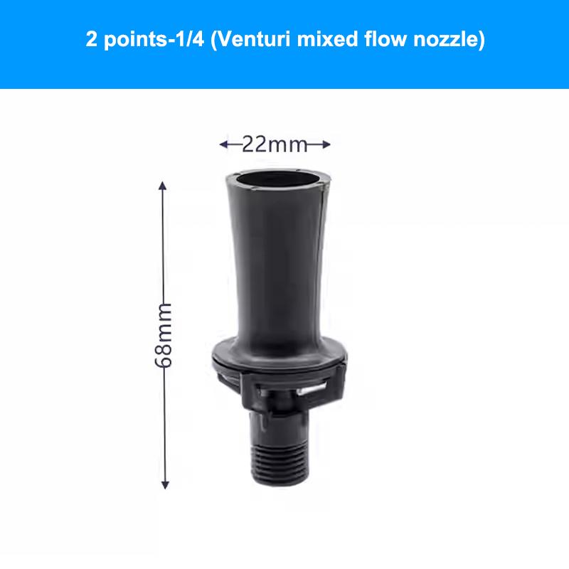 1Pcs Pp Venturi Tank Mixing Nozzle, Fluid Mixing Eductor, Mixing Fluid Eductor Nozzle,Water Jet Venturi Nozzle