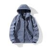 Youth Unisex Fleece Hooded Cardigan Pullover for Sport & Casual Wear - Spring/Autumn