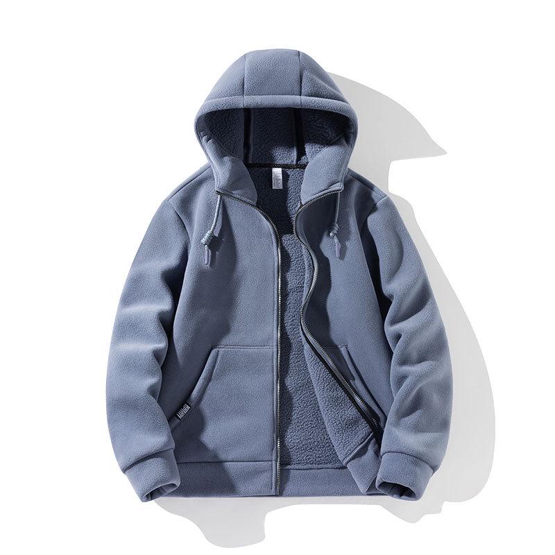 Youth Unisex Fleece Hooded Cardigan Pullover for Sport & Casual Wear - Spring/Autumn