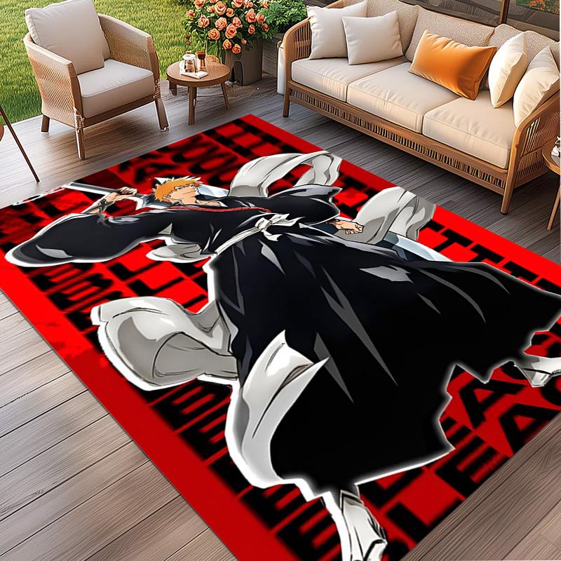 BLEACH Druck Teppich, Waschbarer Boden Teppich, Für Eingangsbereich Wohnheim Waschküche Büro Arbeitszimmer, Heimdeko Geburtstag Weihnachtsgeschenk