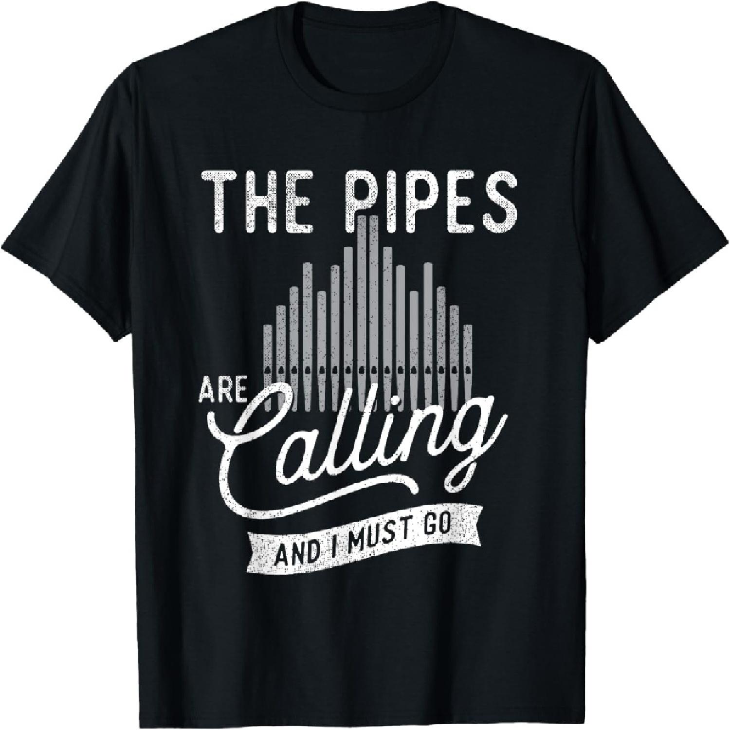 The Pipes Are Calling And I Must Go - Church Organist T-Shirt XXXXXL разноцветный