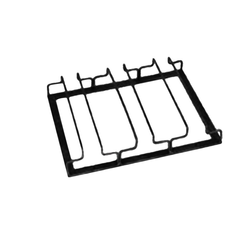 Under Cabinet Stemware Wine Glass Holder Metal Organizer for Bar Kitchen Black