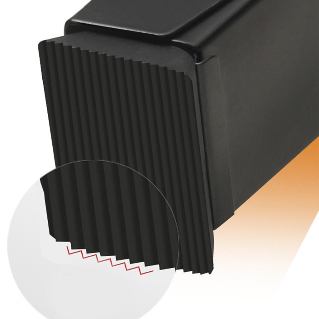 Adjustable Steel Door Stopper Non Punch Designs Metal Door Stop with Rubber Tip Quick Installation for Gap Doors