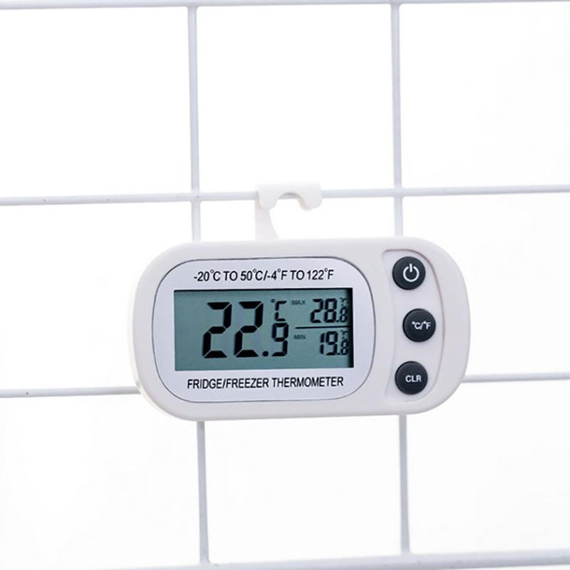 Fridge Thermometer With Hook Anti-Humidity Refrigerator Freezer Electric Lcd Display Digital Thermometer Temperature Monitor