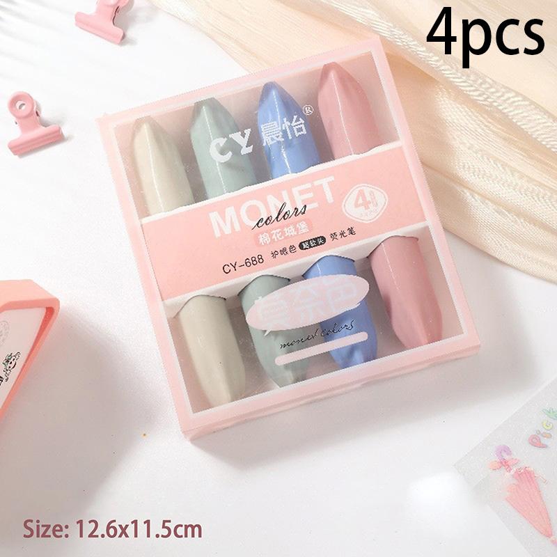 

4 шт. креативные милые маркеры Monet Colors для офиса и школы, кавайные ручки для рисования, счетов, граффити