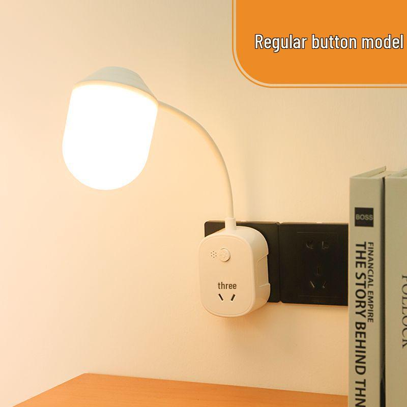 Smart Voice-Control Night Light Plug-in for Bedside - Soft, Warm Milk Glow