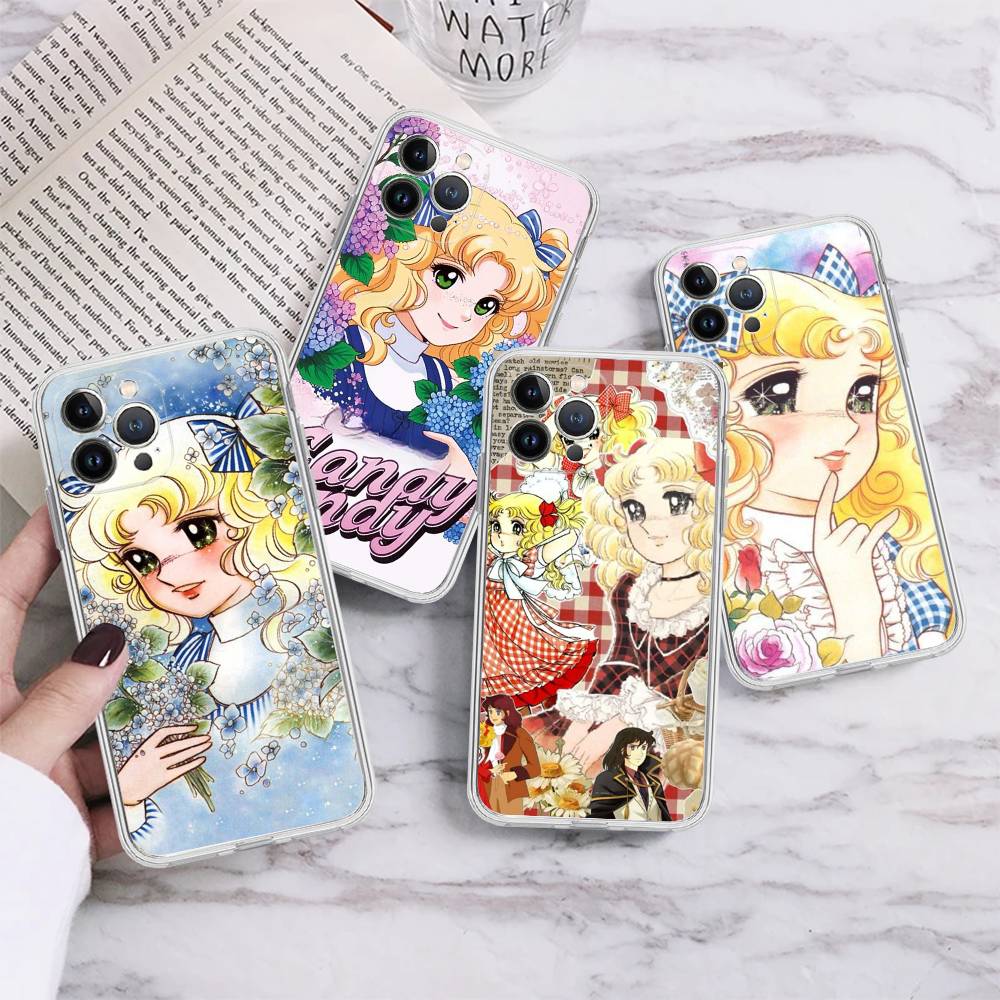 Classic Anime C-Candy C-Candy Transparent Phone Case For IPhone 16 15 14 13 12 11 Pro Max Plus Soft Cover