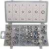 Skruer - BENSON TOOLS - Hylse med 100 diverse skruer med låsing - Galvanisert - Stål - Sekskant hode