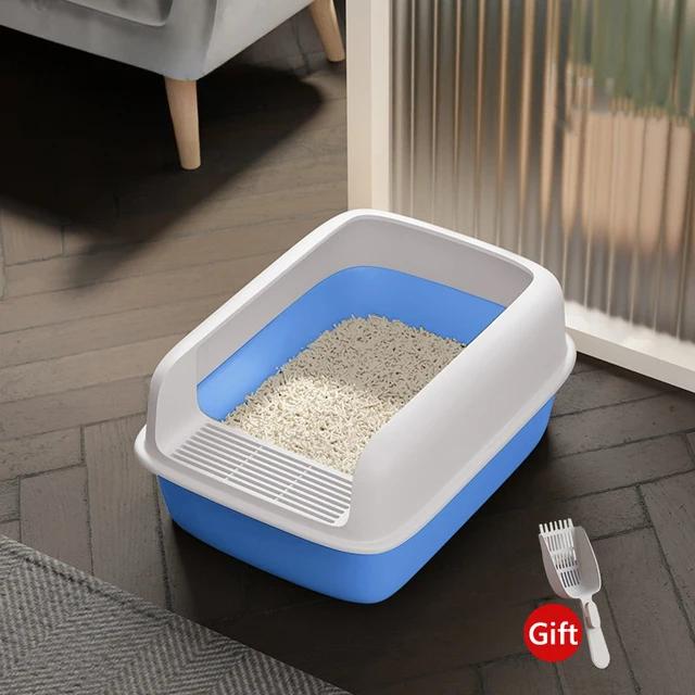 Cat Bedpans Small Size Pet Sandbox for Cat Anti-Splash Cats Toilet Pet Sandbox Kitten Tray Bedpan Cleaning Cat Supplies