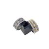 Italian Cloth Lace Brushed Silk Craft Court Style Diamond Set Ring Women'S Weave Pattern Carved Gold Diamond Ring Ring