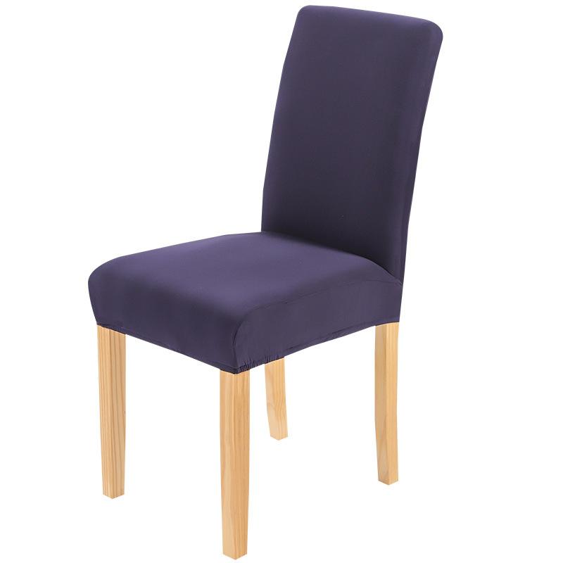 Chair Cover Household Half-Pack One-Piece Solid Color Simple Polished Dining Chair Cover Hotel Home Dust Cover