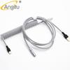 Angitu Premium Customized Mechanical Keyboard Data Cable USB Type C Aviator Cable With 0B/CY8/GX16 Colored Connector