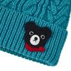 [MIKI HOUSE] MIKI HOUSE Double B Knit Hood Knit Hat Bear Plain Cable Knit Hat Hooded Boys Girls Baby Kids Baby Clothes Children's Clothes 63-9201-683