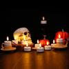 12 Pcs Battery Powered LED Candles Flickering Flameless Ambient Candle Lights Environmental Friendly Round LED Wedding Candles