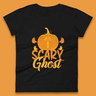 Scary Ghost Halloween Scream Ghost Face Horror Scary Pumpkin Ghostface Womens Tee T Shirt Mens Tops Unisex Top